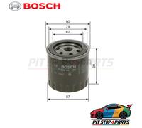 For Citroën Visa Oil Filter Bosch F026407250 High Performance Durable 1978-1986