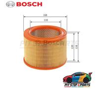 Bosch Car Air Filter S3544 (1457433544) - Fits Citroen & Peugeot, 168x120x124mm