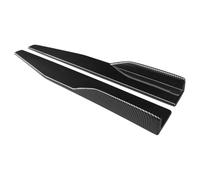 For City 2014-2019 Bumper Diffuser Spoiler Aprons Wings 75cm Carbon Fiber Look ABS Car Side Skirt Car Side Skirt(Carbon Look)