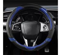 For Civic 10th 2016-2022 Carbon Fiber+Leather Car Steering Wheel Cover Car Accessories Steering Wheel Cover(Blue)