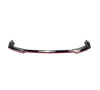 For Civic 10th For FK7 For Hatchback SI 2&4 Door Car Front Bumper Lip For TYPE R STYLE 2016-2021 5PCS Spoiler Splitter Glossy Black Car Front Spoiler(Black Red)