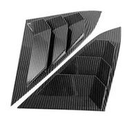 For Civic 10th Gen 2016 2017 2018 2019-2020 Sedan Rear Side Window Louvers Air Vent Shades Cover Trim(Carbon)
