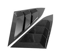 For Civic 10th Gen 2016-2020 Sedan Rear Side Window Louvers Air Vent Scoop Shades Cover Trim Blinds Carbon Car Accessories(Carbon fiber pattern)