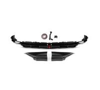 For Civic 11th 2022-2025 Rear Bumper Diffuser Lip With LED Brake Light Tail Boot Side Spoiler Splitter Corner Cover Rear Bumper Guard(Streamer Grey)