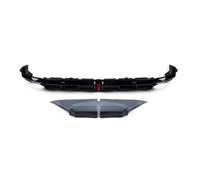 For Civic 11th 2022-2025 Rear Bumper Diffuser Lip With LED Brake Light Tail Boot Side Spoiler Splitter Corner Cover Rear Bumper Guard(Sonic Grey)