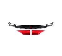 For Civic 11th 2022-2025 Rear Bumper Diffuser Lip With LED Brake Light Tail Boot Side Spoiler Splitter Corner Cover Rear Bumper Guard(Tension Red)