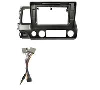 For Civic 2006-2011 10.1 Inch Car Android Radio MP5 Player Casing Frame 2Din Panel Head Unit Fascia Dash Cover Trim LIANGYIMEI(Left-frame-cable)