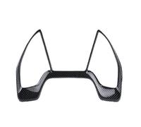 For Civic 2016-2020 Center Console Dashboard Decorative Frame Carbon Fiber Interior MCQNDS(Black)