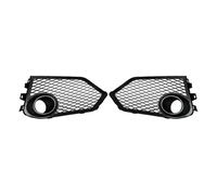 For Civic 2016-2021 Car Front Bumper Mesh Fog Light Cover Mesh Gloss Black Lamp Guard Protector Cover Body Kit Auto Parts(Left and Right)