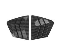 For Civic 9th Gen 2011-2015 Sedan Rear Side Window Louvers Air Vent Cover Trim Carbon Look Spoiler Panel WEFOLCC