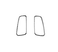 for Civic Car for Styling Soft Carbon Fiber Dashboard Air Outlet Stickers Car Interior Modification Accessories Central Control Trim(Black)