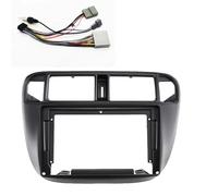 For Civic EJ EK EM 1995-2001 9"Car DVD Frame Audio Dashboard Trim Panel Radio Large Screen Multimedia Player DYDGUTUFB(Left wheel-cord)
