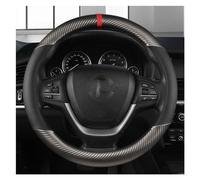 For Civic For Ciimo For Jade For SUZUKI For Alto For NISSAN For Juke 36cm Leather +Carbon Fiber Car Steering Wheel Cover Wheel Sleeve Protector(GREY O SHAPE)