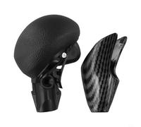 For Civic Gear Shift Knob Lever Shifter Assembly 54130-SNA-A81 Compatible with 2006-2011 Models, ABS Interior Replacement with Ergonomic Grip in Silver Gray or Carbon Fiber Finish(CARBON FIBER)