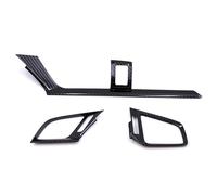 For Civic Sedan 2016 2017 2018 2019 2020 2021 3Pcs Carbon Fiber Car Dashboard AC Air Vent Outlet Cover Trim Frame FIXCOR(Left Hand Drive)