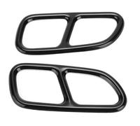 For CLA For SLK R172 SL R231 2pcs Exhaust Tip Trim Frame Quad Outlet Replacement Exhaust Tip Tail Pipe Trim