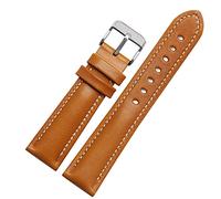 for Classic General Purpose Plain Weave Watch Band Fashion Brand Strap 18mm 20mm 21mm 22mm Genuine leahther Wristband (Color : Blue-Rose Gold, Size : 20mm)