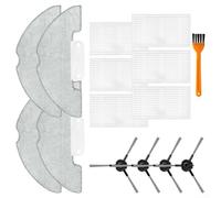 For Cleanova and For Vexilar Robot Vacuum Cleaner Accessories Including Side Brushes Filters and Mop Cloths for W7 W9 W11 W15 Models