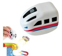 For clickrail Electric train, USB Rechargeable Add-On Train Cars Compatible With KlickRail Electric Trains Set Tracks (White)