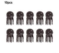 for Climbing Vine Stem Support Clips with 5Claw Brown Orchid Design, Garden Plant Clamps Made of Plastic with Spring Mechanism (10pcs)