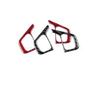 For Clio 4 2013 2014 2015-2018 LHD RHD Mouldings Center Console Trim | Car Steering Wheel Button Frame Panel Real Soft Carbon Fiber Sticker