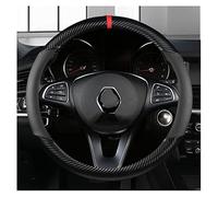 For Clio For Fluence For Megane For Laguna For Talisman Car Steering Wheel Cover Car Steering-Wheels Cover 38cm Leather Steering Cover(Black O Shape)