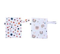 for Cloth, for Yoga Gym Wet Dry Bags, with Two Zippered Pockets, for Travel Beach Pool Daycare (ES075-019)