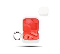 for CMF by Nothing Buds Pro 2 Wireless Earbuds,daunke Soft Silicone Protective Cover,Skin Case with Carabiner,Full Protection,White
