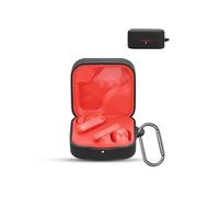for CMF by Nothing Buds Pro 2 Wireless Earbuds,daunke Soft Silicone Protective Cover,Skin Case with Carabiner,Full Protection,Black