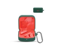 for CMF by Nothing Buds Pro 2 Wireless Earbuds,daunke Soft Silicone Protective Cover,Skin Case with Carabiner,Full Protection,Green