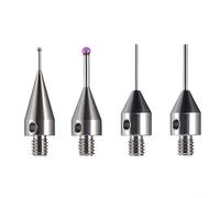 For CMM and CNC Machine Probe Tip with Red Jewel Needle and Carbide Stem for Accurate, Stable Measurements in Industrial Applications (S2010)