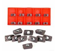 for CNC Carbide Turning Inserts Set, 10pcs Assorted Metal Lathe Cutter Tips and for Steel, Cast Iron, Stainless Steel and Aluminum, Industrial(APMT1135PDER-For H2 VP15TF)