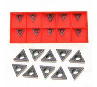 for CNC Carbide Turning Inserts Set, 10pcs Assorted Metal Lathe Cutter Tips and for Steel, Cast Iron, Stainless Steel and Aluminum, Industrial(TCMT110204/TCMT 731)