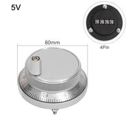 for CNC Pulser Handwheel 80mm 5V 4Pin6Pin with 1Pcs and Cnc size 1pcs crafted from Metal and Aluminum facilitating operations (80 4pin)