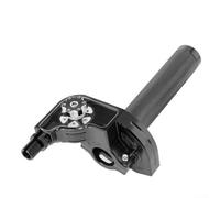 For CNC Throttle Grip 22mm Aluminium Alloy Handlebar Grip Motorcycle Handgrip Anti Slip Ergonomic Design for Off Road Motocross Red Blue Silver Black Gold(black)