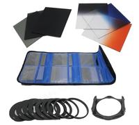 For Cokin P Filter 6x ND2 4 8 + Graduated Grey Orange Blue + 10 Adapter