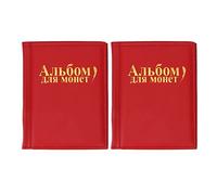 for Collectors, 2pcs Coin Collection Book - 250 Pockets Double Sided Transparent Coin Collection Holder for Pennies
