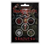 for-collectors-only Iron Maiden Button Set Senjutsu 5 Pieces Badge Set Badge Pin