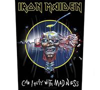 for-collectors-only Iron Maiden Can I Play With Madness Back Patch Sew-On Patch, black, L