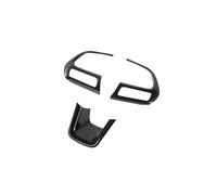 For Compass 2017 2018 2019 2020 2021 Steering Wheel Decoration Cover Trim Decal For Jeep For Renegade 2015+ GNITRIMS(Carbon Fiber Look)