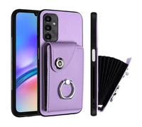 for Compatible OnePlus Nord CE4 Lite Wallet Case with Card Holder,Ring Holder RFID Blocking PU Leather TPU Shockproof Stylish Protective Phone Cover for OnePlus Nord CE4 Lite,purple