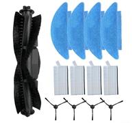 For Conga 7490 and 7290 Replacement Parts Kit - Main Brush, Side Brushes, Filter & Microfiber Mop Pads - Compatible with for Conga for X-Treme, for Genesis Home Robot Vacuums