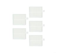 For Conga 7490 For X-treme And For Genesis Washable Filter Element Replacement Parts Compatible With Robot Vacuum Cleaner Accessories For Home Cleaning Supplies Five Pack Size 75x61x9mm White Color
