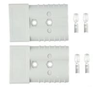 for Connector 350A 600V Cable Terminal Battery Connector for Lithium Battery, Industrial-Grade PPO Housing with Silver-Plated Copper Contacts, 2 pcs(RED)