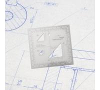 For construction engineering surveying map scale and protractor tool with flexible design compatible with MGRS and USNG metric systems