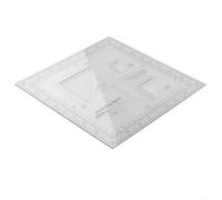 For construction engineering surveying tool featuring transparent flexible map scale and protractor for use with metric coordinates