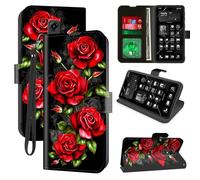 for Consumer Cellular Iris Connect Wallet Phone Case with RFID Blocking, 4 Card Holders, Kickstand, Wrist Strap - Magnetic Leather Flip Case Protective Cover for Women&Men,Bald Eagle American Flag