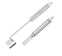 For Corn Peeler for For Corn on the Cob with Push Down Kernel Stripping Mechanism, Stainless Steel Build for Longevity and Finger Safety, Compact and Space Saving Kitchen Accessory (002)