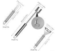 For Corn Peeler for For Corn on the Cob with Stainless Steel Build, Easy Clean Push Down Mechanism to Remove Kernels Fast, Space Saving Design for Convenient Storage in Any Kitchen (003)