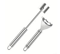 For Corn Peeler with Push Down Mechanism for Quick Kernel Removal, Stainless Steel Build, Compact and Safe Kitchen Tool for For Corn on the Cob (001)